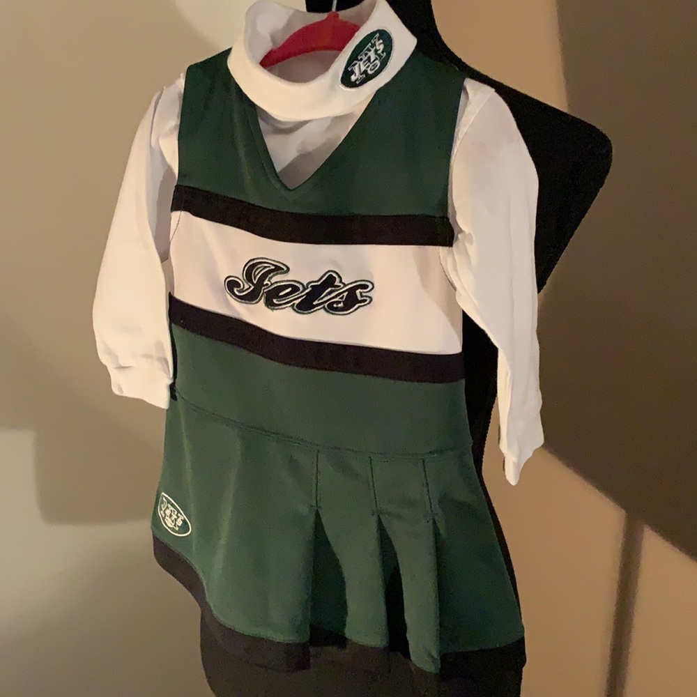 Toddler Jets cheerleader outfit 2T